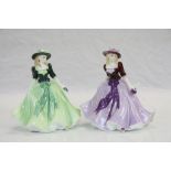 Two Royal Worcester ceramic Figurines; Holly & September