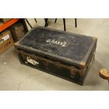 Vintage Travelling Trunk with metal mounts