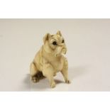 Antique Netsuke dog figure