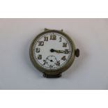 A Vintage World War One / WW1 Military Trench Watch.