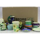 Box of mixed vintage Carlton Ware ceramics to include Australian Design
