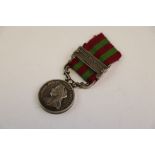 A Miniature Queen Victoria India Medal With Relief Of Chitral 1895 Bar, Complete With Original