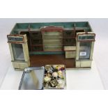 Vintage Child's Wooden Toy Shop with a mix of toy & other contents
