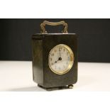 Tortoise Shell and Silver cased French carriage clock retailed by A & J Smith Aberdeen