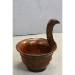 South East Asian Wooden Bowl in the form of a Bird, 24cms diameter