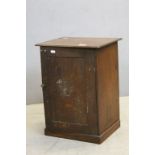 Late 19th / Early 20th century Small Oak & Pine Cabinet, the single door opening to reveal a