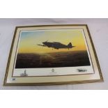 A Limited Edition Framed And Glazed Print Of A Boulton Paul Defiant Entitled Guardian Of The Night