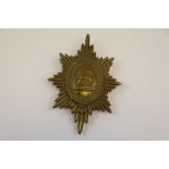 A Post WW2 British Army Worcestershire Regiment All Brass Valise Star Pouch Badge 1952-1970.