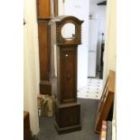 Early 20th century Oak Grandmother Clock Case, 156cms high