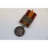 A Miniature Queens South Africa Boar War Medal With Three Clasps To Include Belfast, Magersfontain