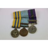 A Group Of Three Miniature Medals To Include The Korea Medal, The NATO Korea Medal And The General