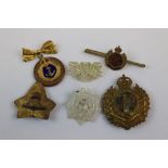 A Small Selection Of World War Two / WW2 Military Badges And Sweetheart Brooches To Include The