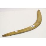 Aboriginal Wooden Boomerang, 60cms long