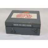A Vintage Cased Royal Navy Compass Serial Number 6605-99-460-6532.