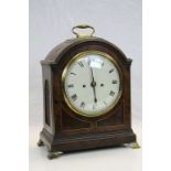 Good quality 19th Century Oak cased Bracket Clock with Fusee movement, signed "Edwd Bird Bristol",