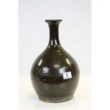 Song Dynasty (960 - 1127AD) dark brown Glazed Stoneware Vase with Samax Antiquities COA and standing