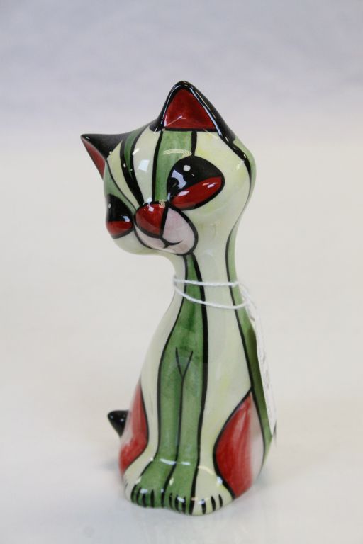 Two hand painted Ceramic Cats by "Lorna Bailey", the tallest approx 14.5cm - Image 4 of 5