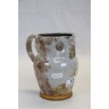 Spongeware Pottery Jug in the form of an Owl