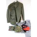 A Collection Of Military Uniform To Include A Women's Royal Army Medical Corps No.1 & 2 Dress Cap, A