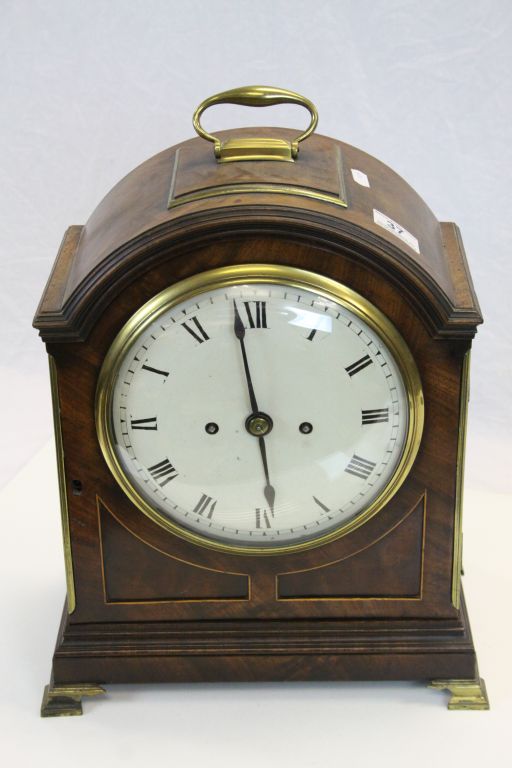 Good quality 19th Century Oak cased Bracket Clock with Fusee movement, signed "Edwd Bird Bristol", - Image 2 of 10