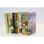 Twelve First Edition Travel Book Club Hardback Books with Colourful Retro Dust Jackets, 1950's and