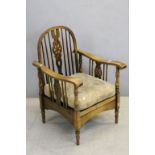 Early 20th century Hoop and Wheelback Reclining Armchair