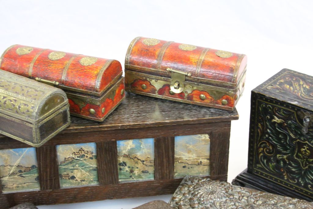 Collection of vintage Boxes, mainly Wooden examples to include Cigarette boxes etc - Image 3 of 5