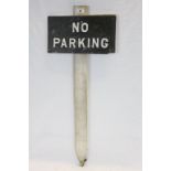 ' No Parking Sign ' mounted on a Wooden Post