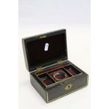 Antique jewellery box with fitted interior
