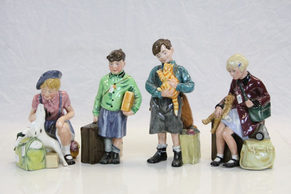 Royal Doulton set of four "evacuee" figurines to include; The