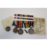 A British Full Size World War One / WW1 Medal Group Issued To 10688 A.L. MEADS Of The Royal Army