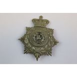 A Queen Victoria Crown 4th Volunteer Battalion Of The South Wales Borderers Regiment Helmet Plate.