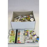 Large Quantity of Oil, Watercolour and Acrylic Artist's Paints including Winsor & Newton, Bob