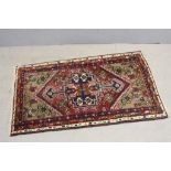 Small Iranian Hamadan Wool Rug, 119cms x 74cms