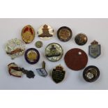 A Collection Of Military Badges And Brooches To Include Two Royal Artillery Sweetheart Brooches, A