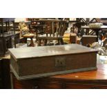 17th / 18th century Oak Bible Box, 77cms x 43cms x 19cms high