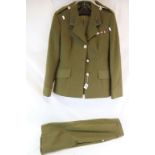 A British Army Women's Royal Engineers Uniform To Include Medal Bar.