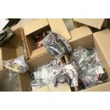 Large group of various r/c models to include planes, tanks and cars (4 boxes)