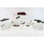 Five boxed 1:24 Danbury Mint models to include 1949 Mercury Club Coupe, The 1949 Jaguar XK120, The