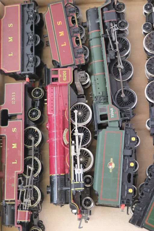 Seven OO gauge locomotives with tenders to include Hornby City of Lancaster, Hornby LNER Falcon, - Image 3 of 6