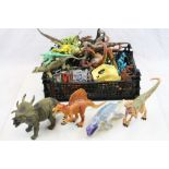 Group of approx. 30 plastic dinosaurs to include Jurassic Park, plus vehicles and figures