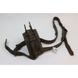 Vintage Leather "Calf Weaner" with steel spike collar