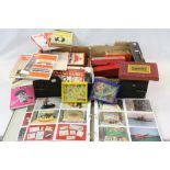 Box of mixed vintage Games etc to include Top trumps, dominoes etc & an Album of Photographs of