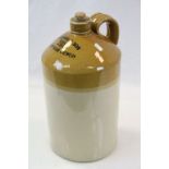 Large vintage Stoneware Flagon marked for "Dowding & Son Chippenham Brewery" and standing approx