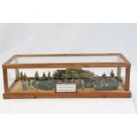 Cased World War II Military Diorama containing a model of ' 1st Battalion 5th Queens Royal