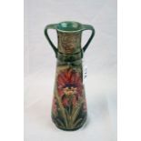 Early 20th Century William Moorcroft for James Macintyre twin handled Pottery Vase in "Cornflower"