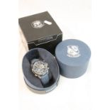 Boxed Gents Citizen Eco drive "Blue Angels" Chronograph wristwatch with original Leather strap in