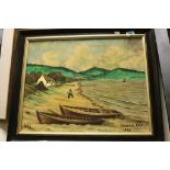 Oil painting on canvas titled Donegal Bay 1934