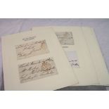 A collection of four original 19th Century signatures by The Earl Of Sussex, The Earl Of Richmond,