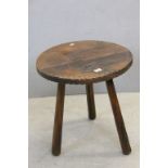 Rustic Pitched pine cricket table